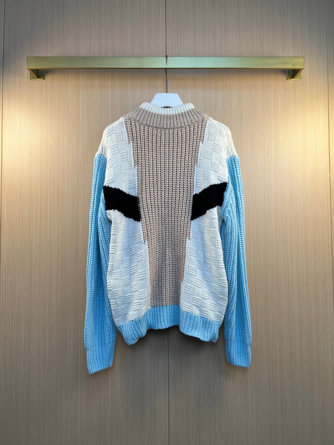 루이비통(LV) 레터링 자수 니트 집업 재킷 의류