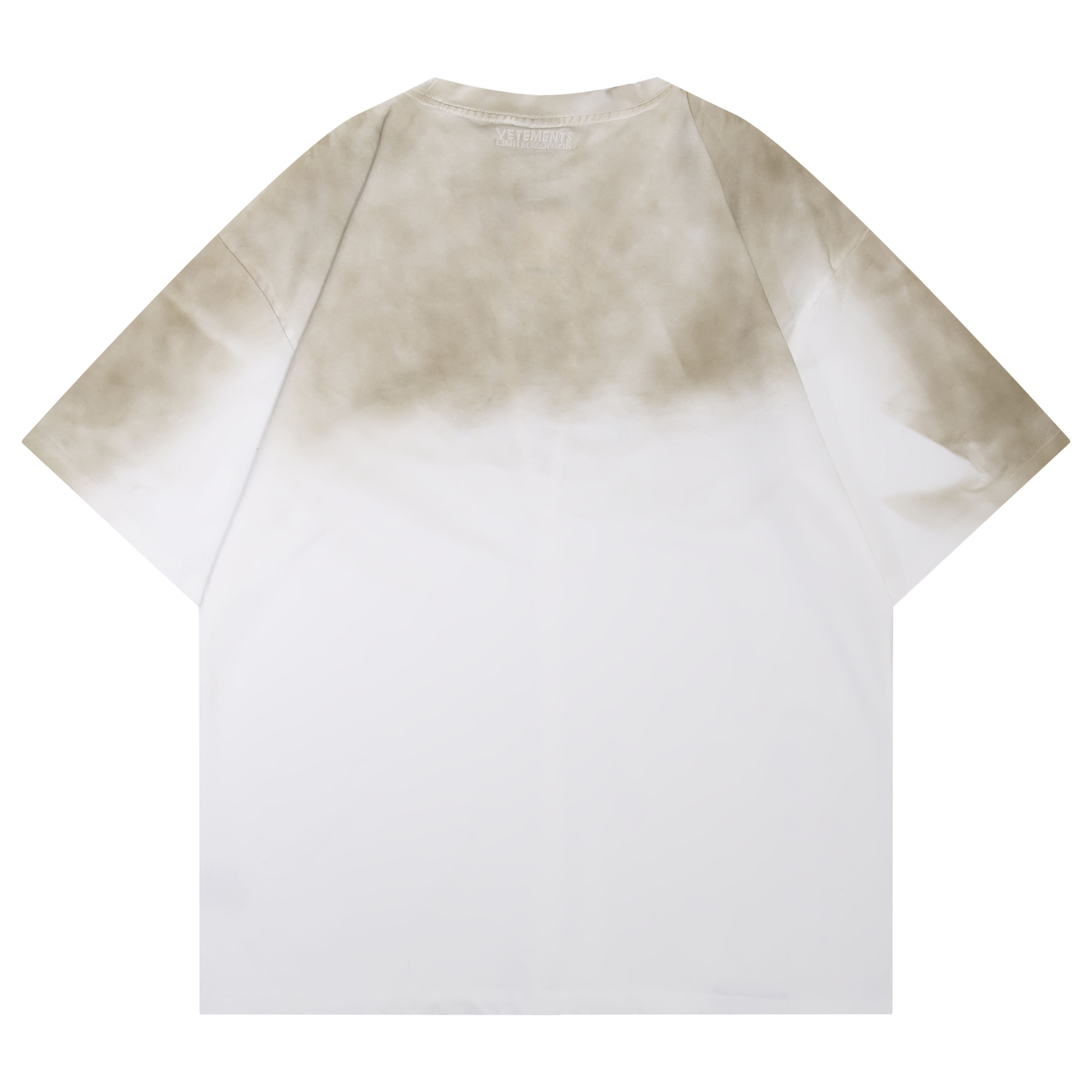 베트멍(VETEMENTS) 패치워크 워싱 반팔 티셔츠 의류