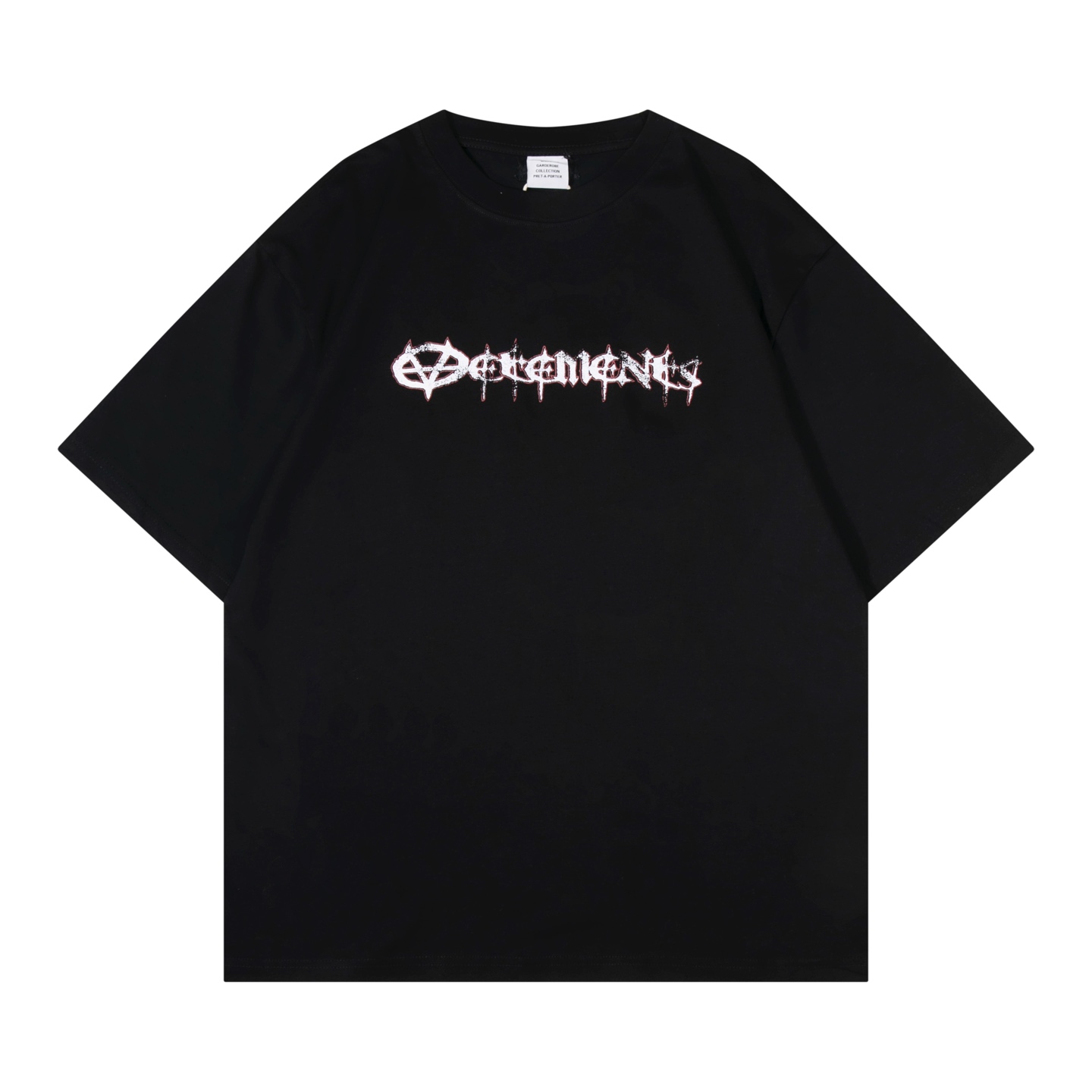 베트멍(VETEMENTS) 라이트닝 크랙 그래픽 반팔 티셔츠 의류