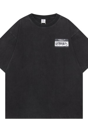 베트멍(VETEMENTS) HELLO 반팔 티셔츠 의류