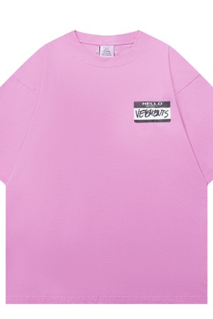 베트멍(VETEMENTS) HELLO 반팔 티셔츠 의류