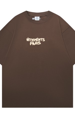 베트멍(VETEMENTS) 미니 로고 발포 프린트 반팔 티셔츠 의류