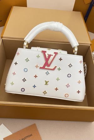 루이비통(LV) x 무라카미 다카시 카퓌신 EW CAPUCINES EAST WEST 가방 미니