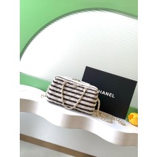 샤넬(CHANEL) 26C 스트라이프 보울링백 숄더백 가방