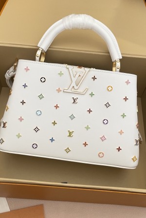 루이비통(LV) x 무라카미 다카시 카퓌신 CAPUCINES 핸드백 가방 스몰