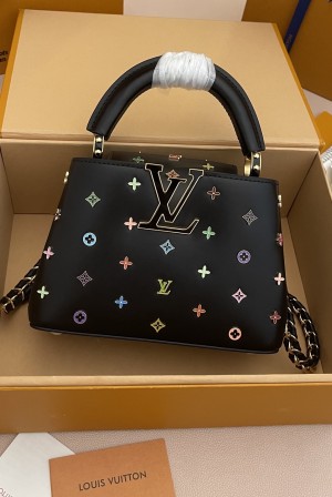 루이비통(LV) x 무라카미 다카시 카퓌신 CAPUCINES 핸드백 가방 미니