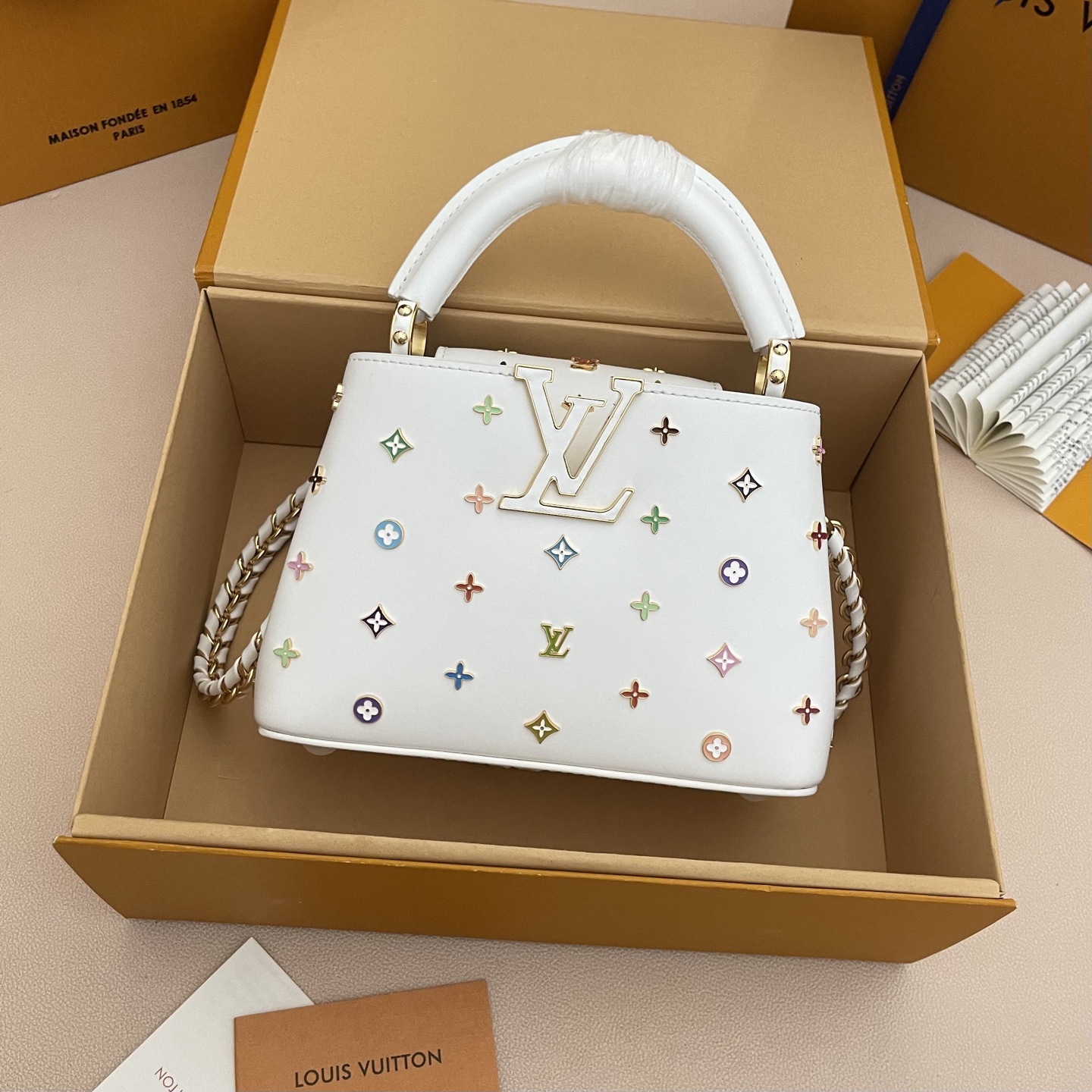 루이비통(LV) x 무라카미 다카시 카퓌신 CAPUCINES 핸드백 가방 미니