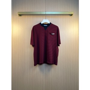 프라다(PRADA) 스트라이프 포켓 반팔 티셔츠 의류