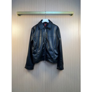 디올(DIOR) 크리스찬 디올 퀼팅 엠보 레더 재킷 의류