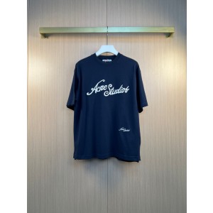 아크네 스튜디오(ACNE STUDIOS) 3D 자수 로고 반팔 티셔츠 의류