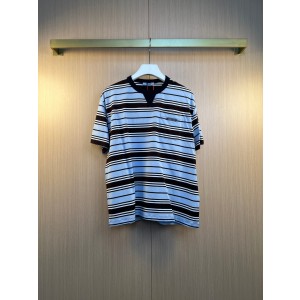 프라다(PRADA) 스트라이프 포켓 반팔 티셔츠 의류