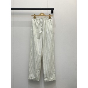미우미우(MIU MIU) 스트라이프 코튼 팬츠 의류