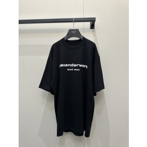 Alexander Wang 알렉산더 왕(AW) 입체 자수 로고 반팔 티셔츠 의류