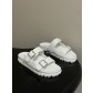 프라다(PRADA) 더블 버클 플랫폼 샌들 슬리퍼 신발