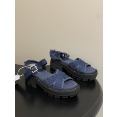 프라다(PRADA) 로마 피셔맨 플랫폼 샌들 신발