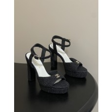 샤넬(CHANEL) 오픈토 플랫폼 샌들 힐 신발