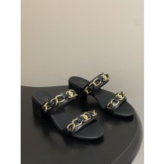 샤넬(CHANEL) 체인 스트랩 힐 슬리퍼 신발