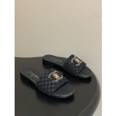 샤넬(CHANEL) 체인 퀼팅 플랫 슬리퍼 신발