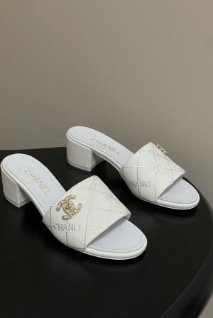 샤넬(CHANEL) 데님 힐 슬리퍼 신발