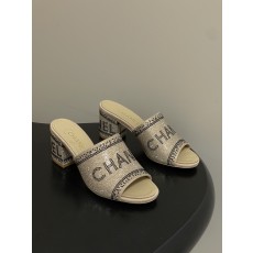 샤넬(Chanel) 더블C 수공예 쥬얼리 샌들 슬리퍼 신발 7cm