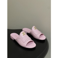 샤넬(Chanel) 퀼팅 더블C 태슬 샌들 슬리퍼 신발 플랫