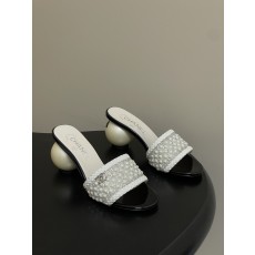 샤넬(Chanel) 런웨이 진주&수정 샌들 슬리퍼 신발