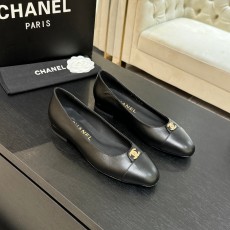 샤넬(Chanel) 뉴 시즌 더블C 배색 슬링백 플랫 슈즈 단화 신발 2.5cm