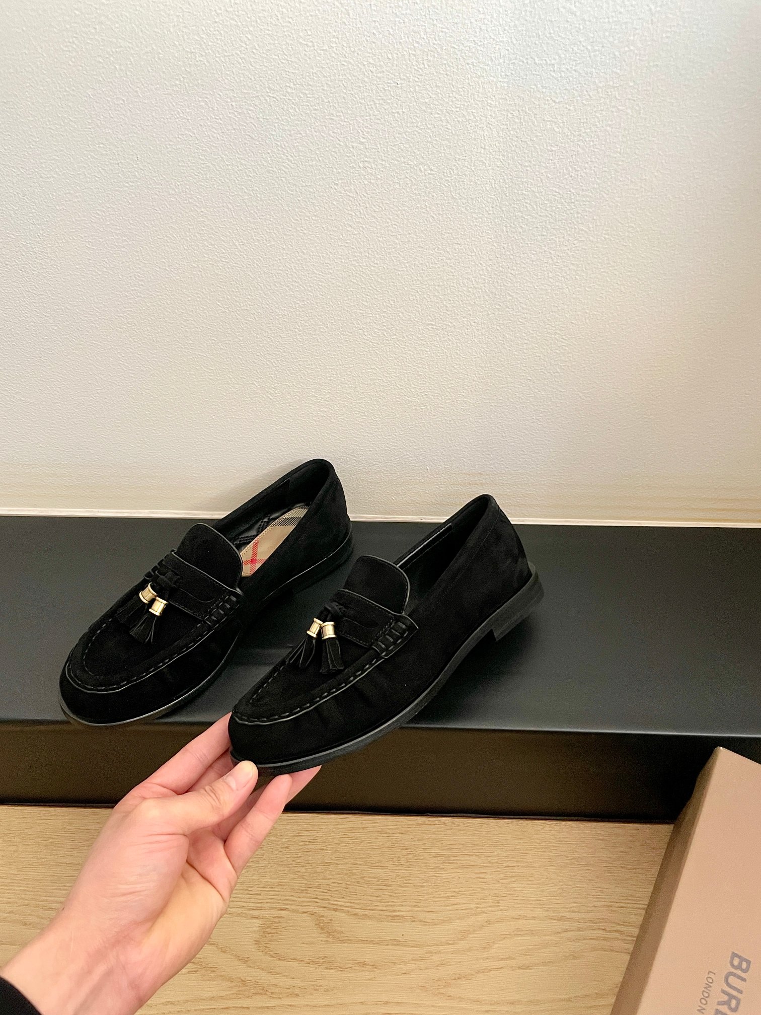 Burberry 버버리 다니엘 리 컬렉션 스웨이드 로퍼 구두 신발