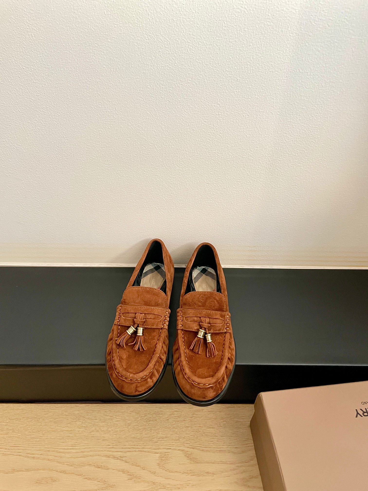 Burberry 버버리 다니엘 리 컬렉션 스웨이드 로퍼 구두 신발