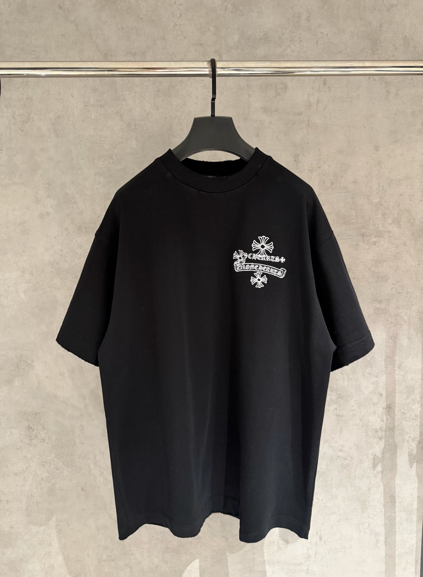 크롬하츠(CHROME HEARTS) 자수 반팔 티셔츠 의류