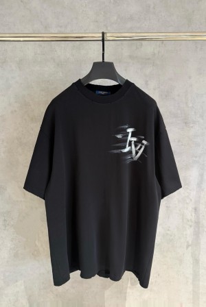 루이비통(LV) 핸드 드로잉 반팔 티셔츠 의류