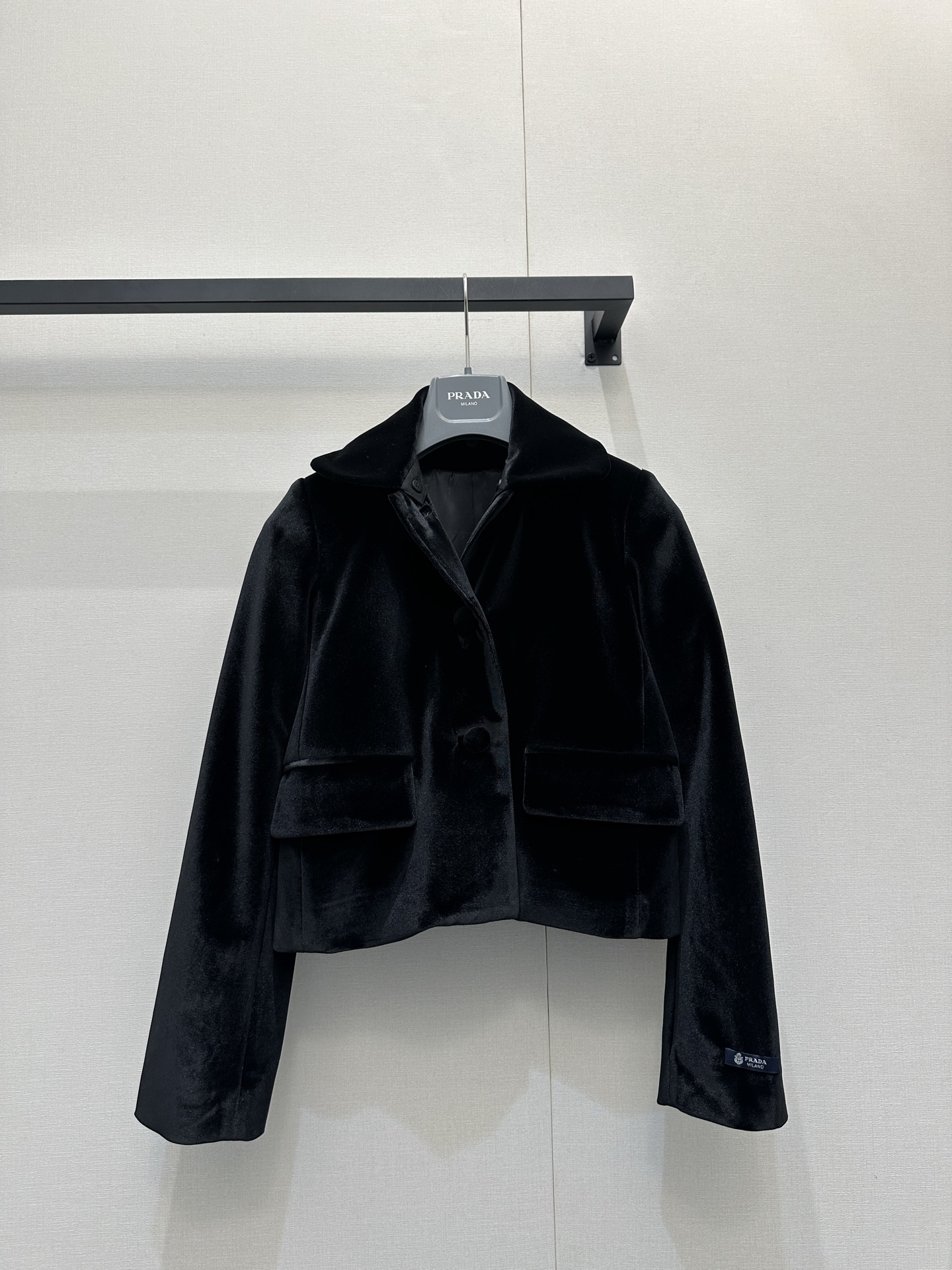 PRADA 프라다 클래식 벨벳 자켓 재킷 + 스커트 치마 세트 셋업 의류