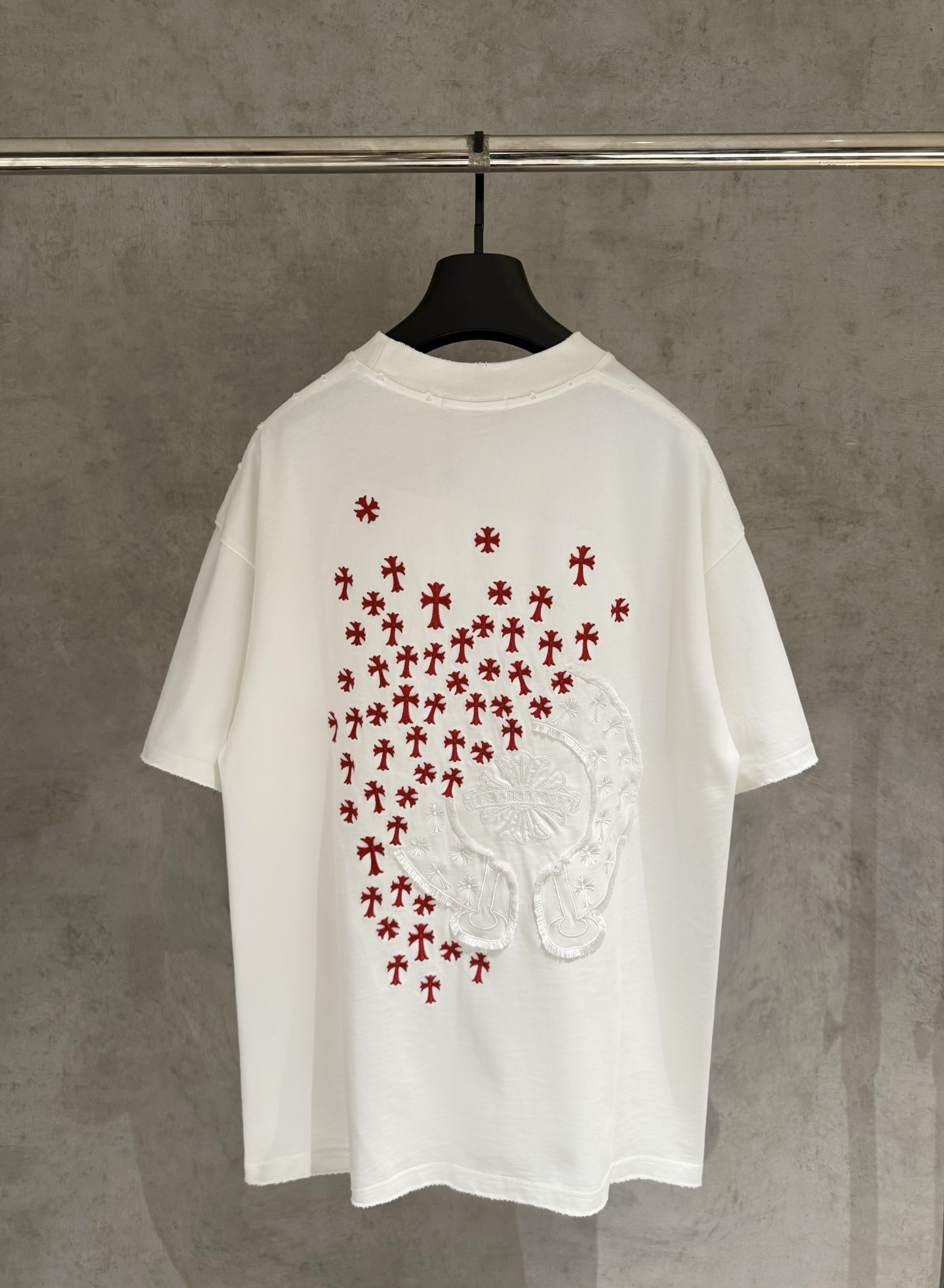 크롬하츠(CHROME HEARTS) 자수 반팔 티셔츠 의류