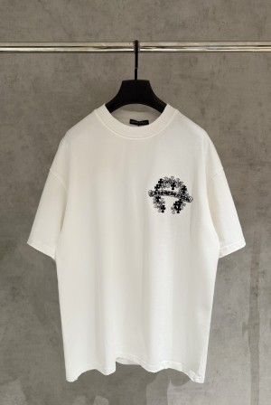 크롬하츠(CHROME HEARTS) 자수 반팔 티셔츠 의류