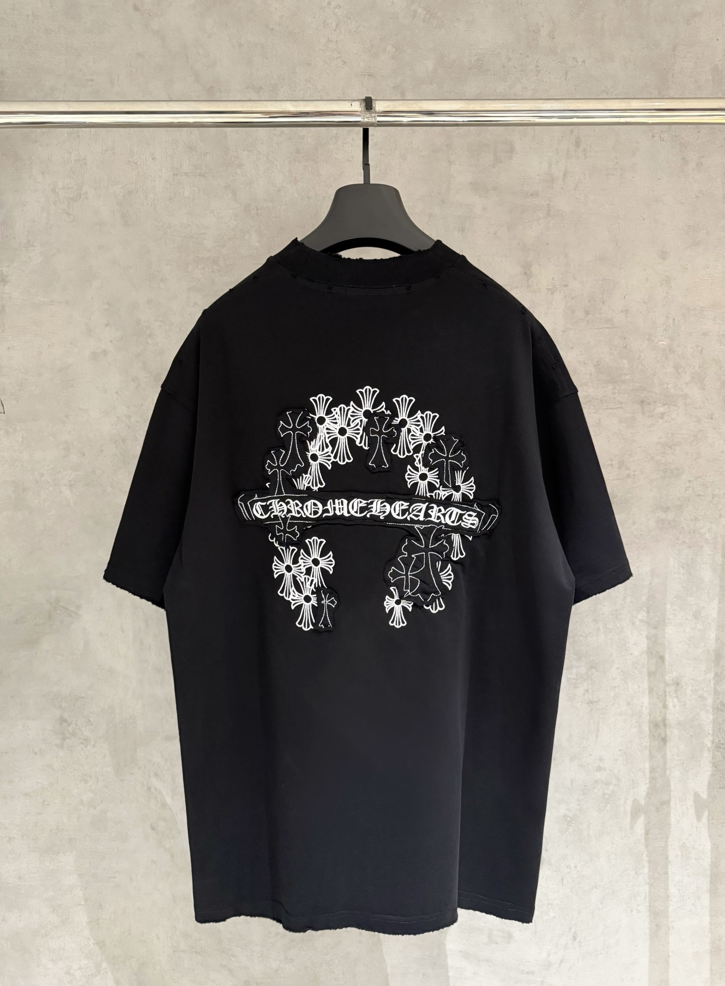 크롬하츠(CHROME HEARTS) 자수 반팔 티셔츠 의류