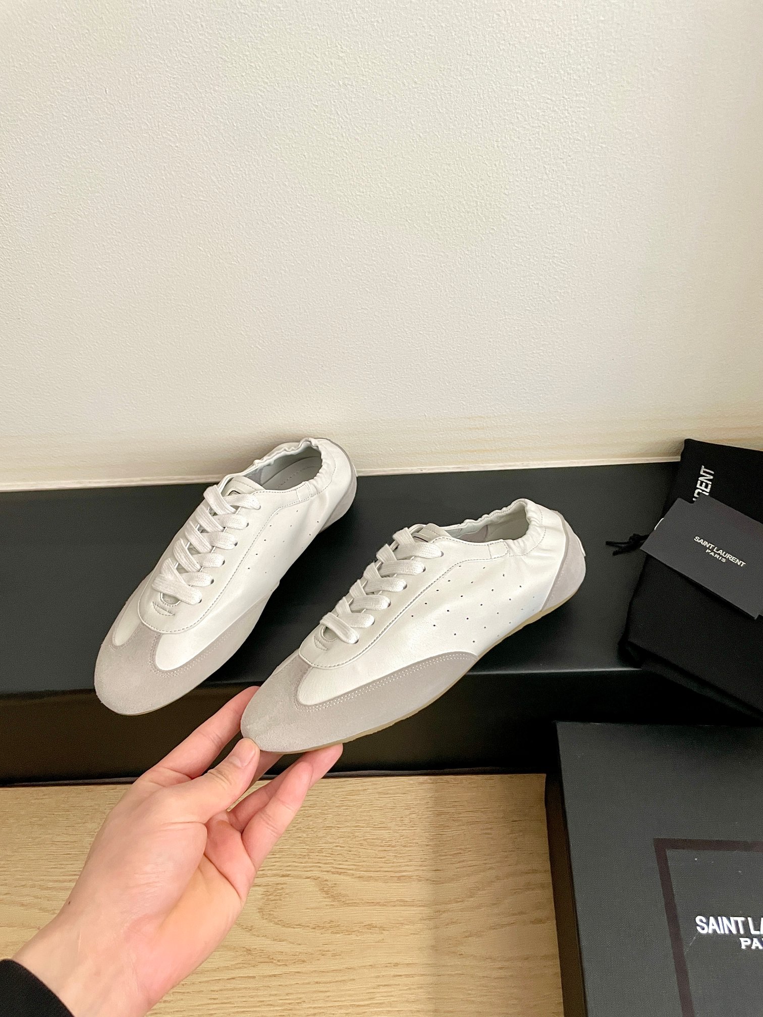 생로랑(SAINT LAURENT) 루이스 독일군 스니커즈 신발