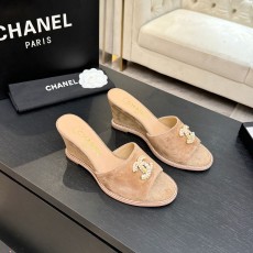 샤넬(CHANEL) 웨지 힐 슬리퍼 신발