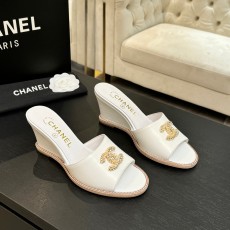 샤넬(CHANEL) 웨지 힐 슬리퍼 신발