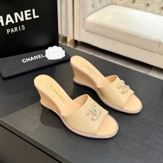 샤넬(CHANEL) 웨지 힐 슬리퍼 신발