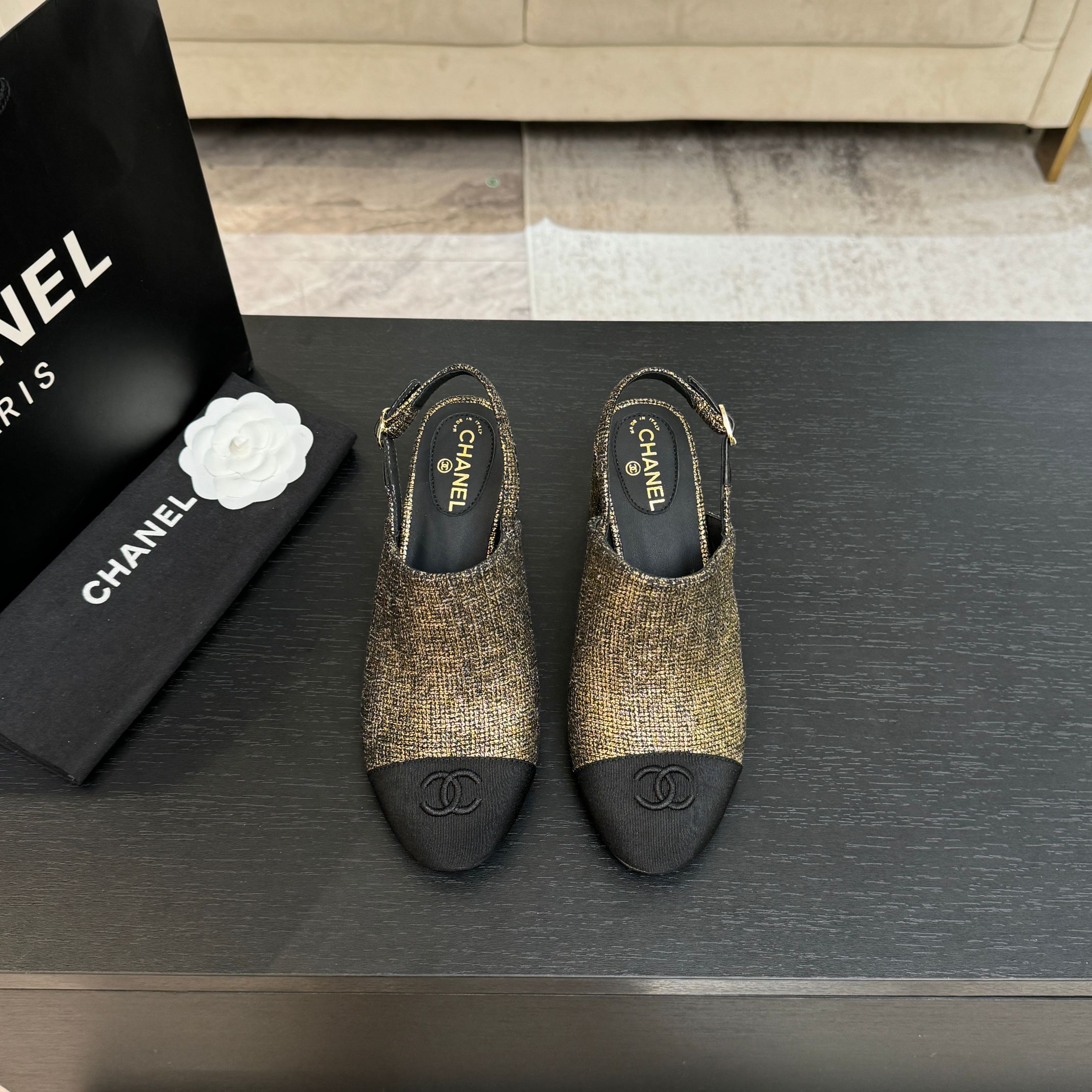 샤넬(CHANEL) 더블 플랫폼 샌들 신발