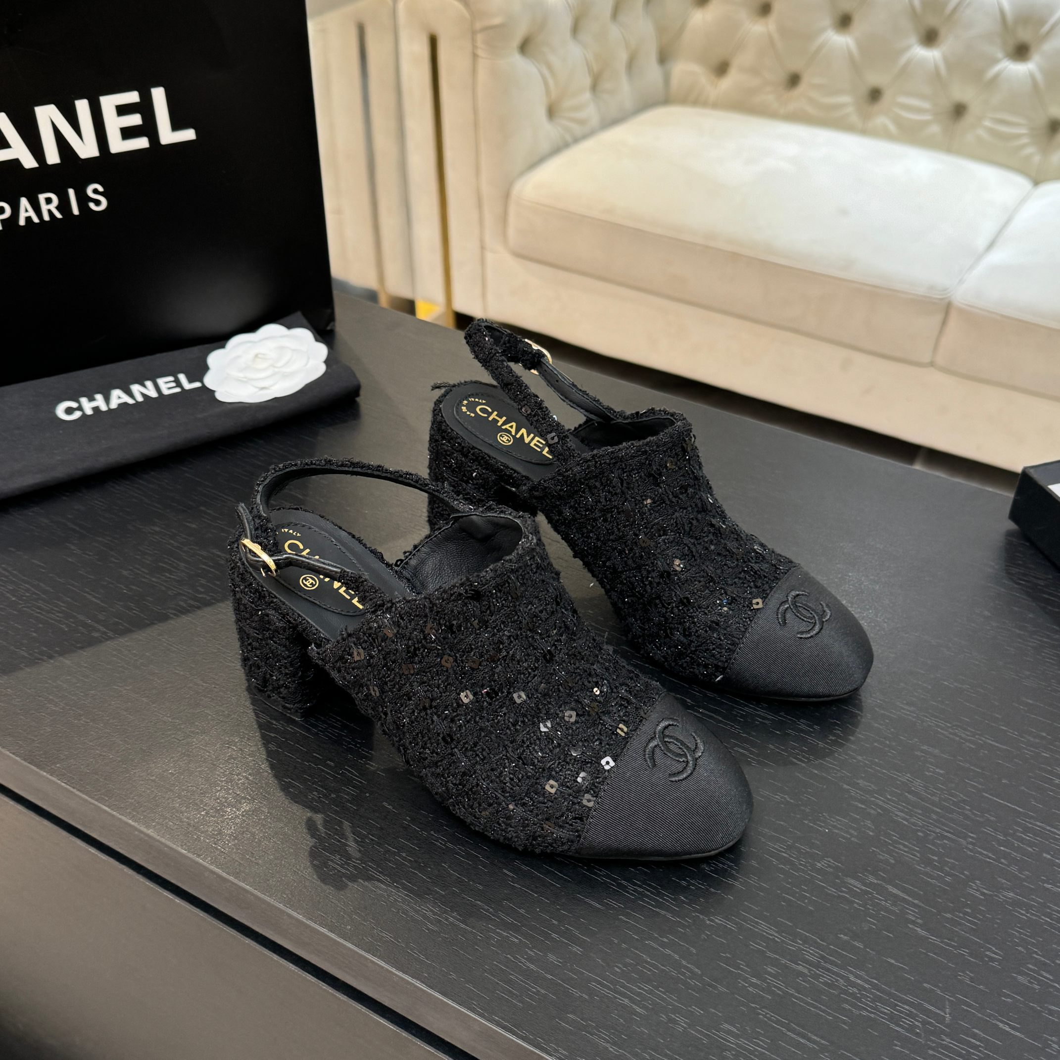 샤넬(CHANEL) 더블 플랫폼 샌들 신발