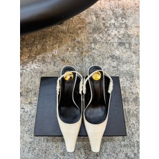 YSL 생로랑 26FW 하이엔드 실크 펌프스 힐 구두 샌들 신발