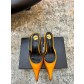 YSL 생로랑 실크 미들 펌프스 힐 구두 신발 5.5cm