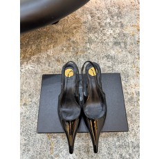 YSL 생로랑 실크 미들 펌프스 힐 구두 신발 5.5cm