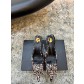 YSL 생로랑 레오파드 미들 펌프스 힐 구두 신발 5.5cm