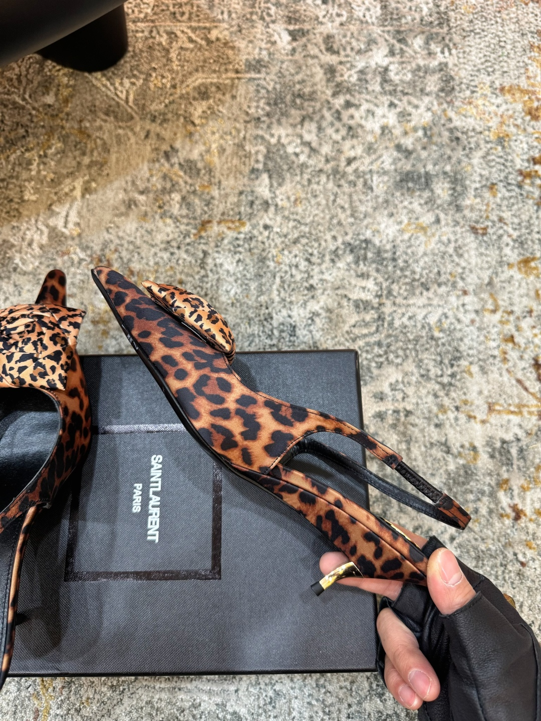 YSL 생로랑 미들 펌프스 힐 구두 신발 5.5cm