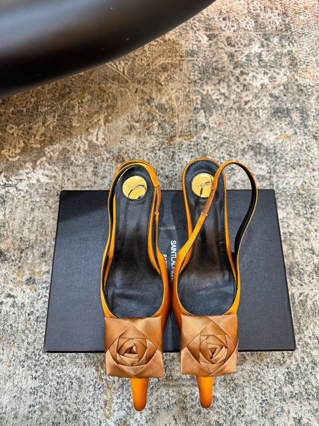 YSL 생로랑 미들 펌프스 힐 구두 신발 5.5cm