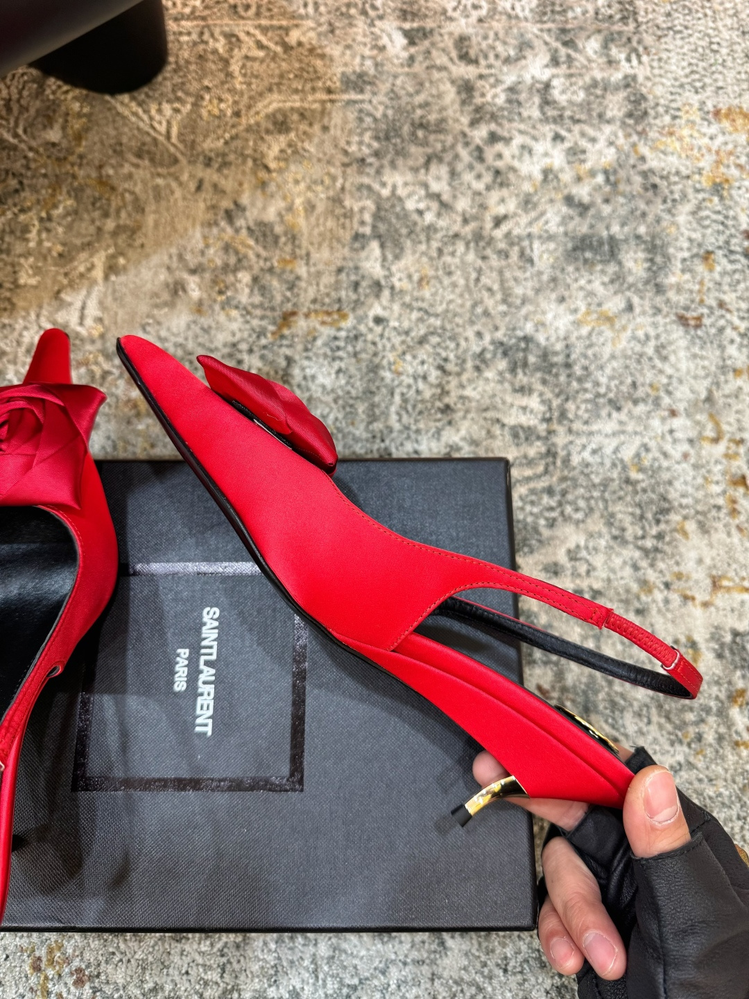 YSL 생로랑 미들 펌프스 힐 구두 신발 5.5cm