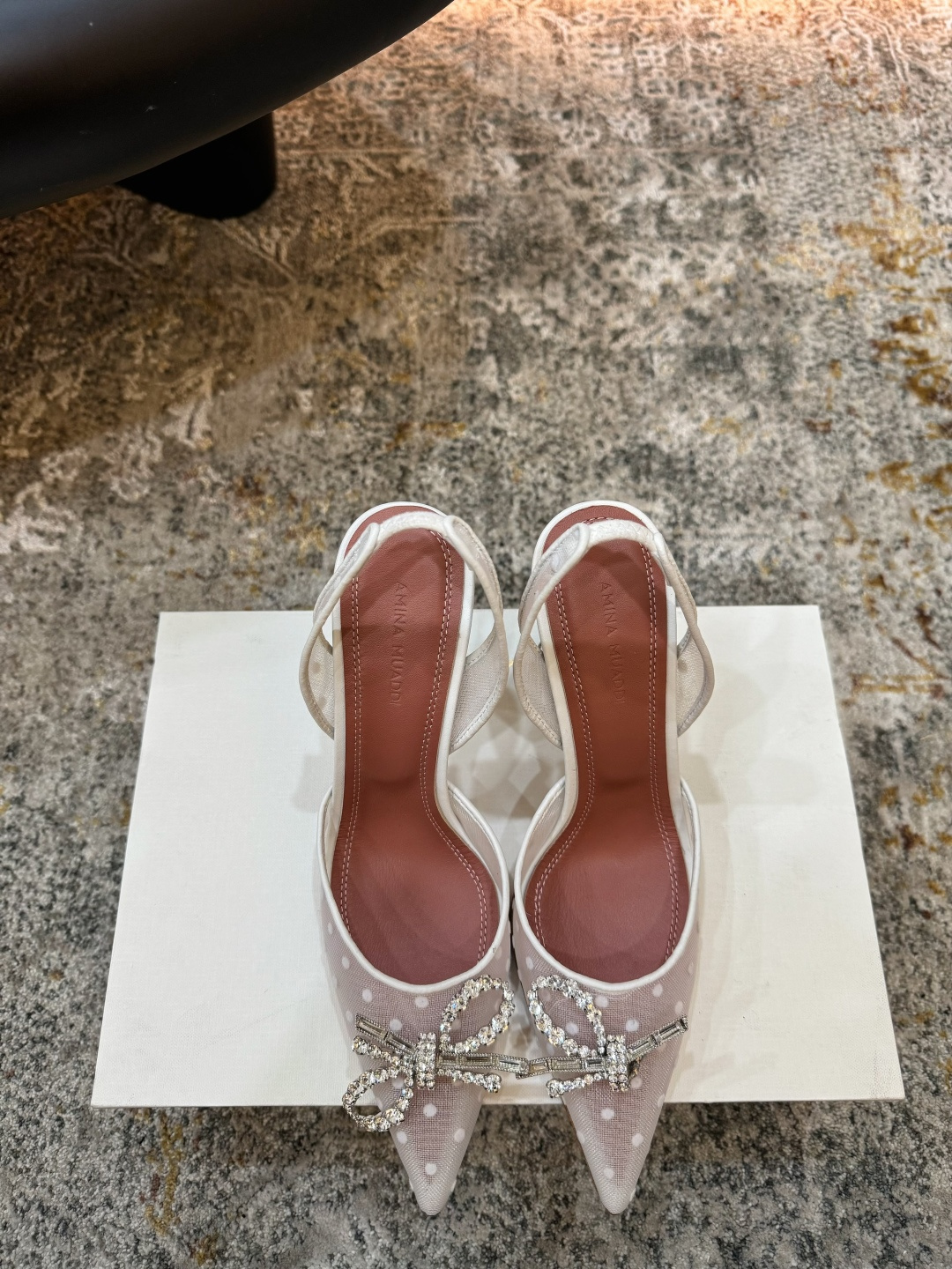 Amina Muaddi 아미나 무아디 힐 구두 신발 9.5cm