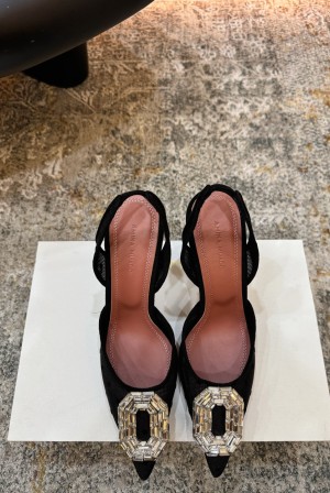 Amina Muaddi 아미나 무아디 힐 구두 신발 9.5cm